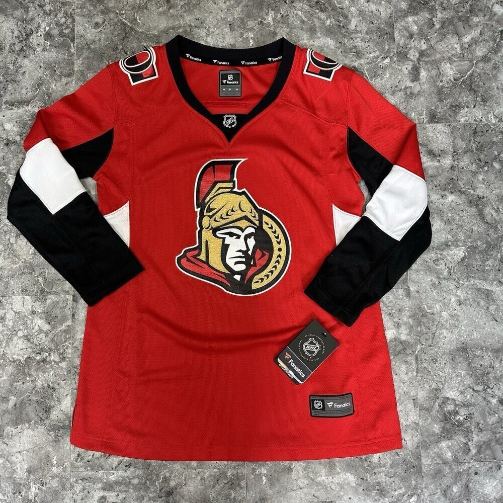 Ottawa Senators NHL Fanatics Breakaway Hockey Jersey Women’s Size M Red Black